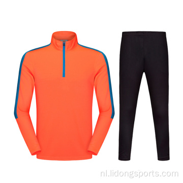 Quarter Zipper Tracksuits Mens aangepaste trainingspakken voor kinderen